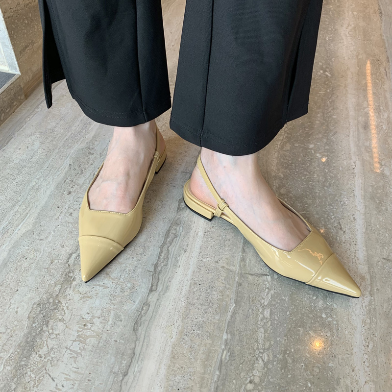 Chic Tweed Mary Jane Shoes for Women - Pointed Toe Flat Sandals with Buckle Strap, Soft Sole, Spring 2026 - Image 2
