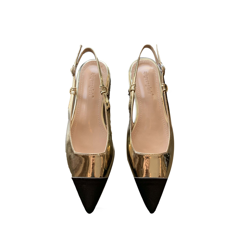 Chic Tweed Mary Jane Shoes for Women - Pointed Toe Flat Sandals with Buckle Strap, Soft Sole, Spring 2026 - Image 5