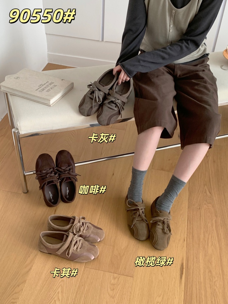 Retro 2.5cm Mary Jane Shoes for Women 2026 Autumn Square Toe Strap Casual Soft Leather Thick Sole Bean Sole Shoes